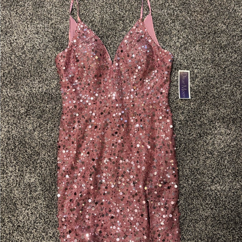 Pink Sequin Dress